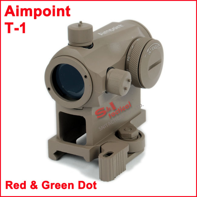 Quick Release Micro T1 1X24 Red&Green Dot Scope DE